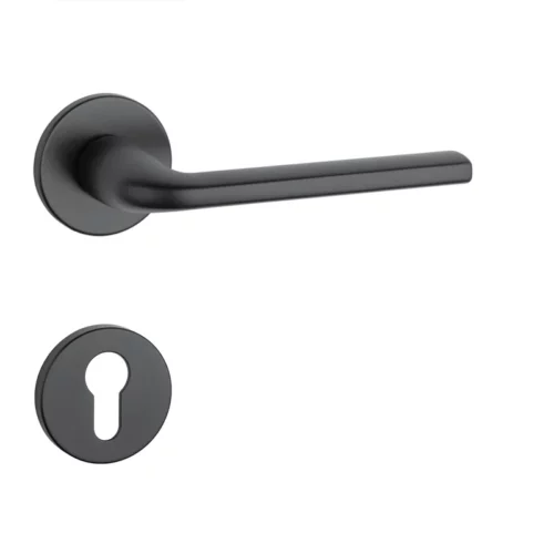 Kľučka na dvere AT - OLEANDRO - R 7S Povrch: CIM - čierna matná (BLACK) - Image 2