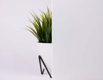 Biele maľované bezpečnostné sklo VSG