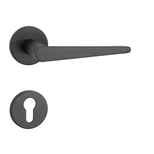 Kľučka na dvere AT - ARNICA - R 7S Povrch: CIM - čierna matná (BLACK) - Image 2