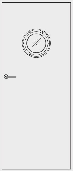 M3 - kovové kruhové okno oceľové