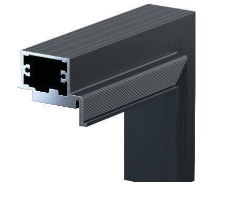 Skrytá zárubňa lakovaná čierna - 2 pánty