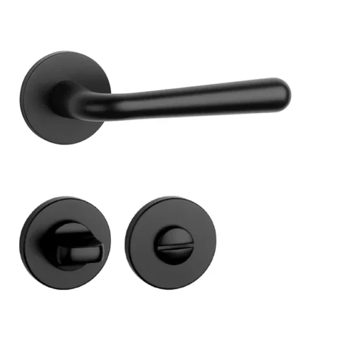 Kľučka na dvere AT - IRGA - R 7S Povrch: CIM - čierna matná (BLACK) - Image 3