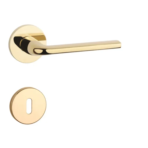Kľučka na dvere AT - OLEANDRO - R 7S Povrch: ZLL PVD - zlatá lesklá (GOLD PVD)