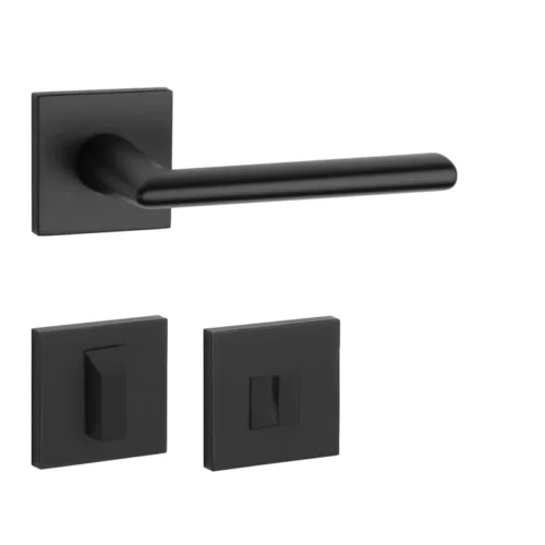 Klučka na dvere AT - PRIMULA - HR 7S Povrch: CIM - čierna matná (BLACK) - Image 3