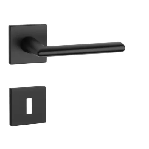 Klučka na dvere AT - PRIMULA - HR 7S Povrch: CIM - čierna matná (BLACK)