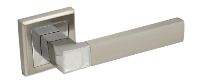 Klika BRAVO - QR, povrch: nikl chróm + rozeta BB