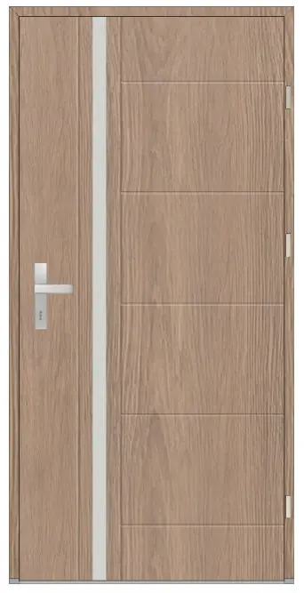 Vchodové dvere Wiked Termo Prestige vzor 41b plné – dvere + zárubňa + kľučka