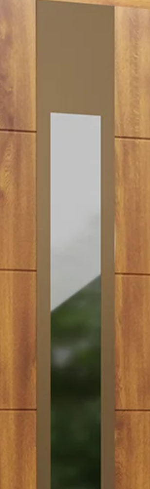 Detail dekoratívneho panela z brúseného hliníka vo farbe starého zlata