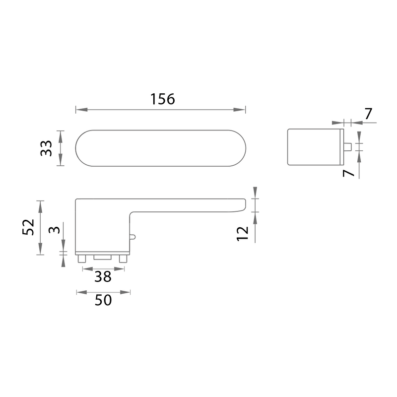 MPK - IMPRESSA SWITCH LOCK - OR HNM - hnedá matná