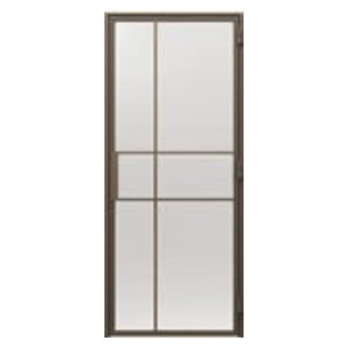 Interiérové dvere Porta Doors Loft Stalowe (oceľové) model 4, oceľový rám s tvrdeným sklom
